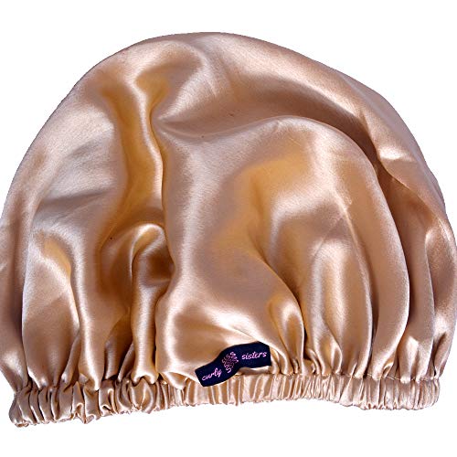 Gold Elasticated Satin Bonnet