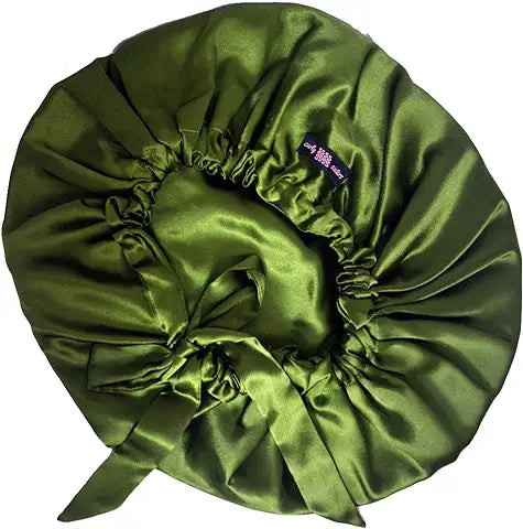 Mehendi Green Tie Knot Bonnet
