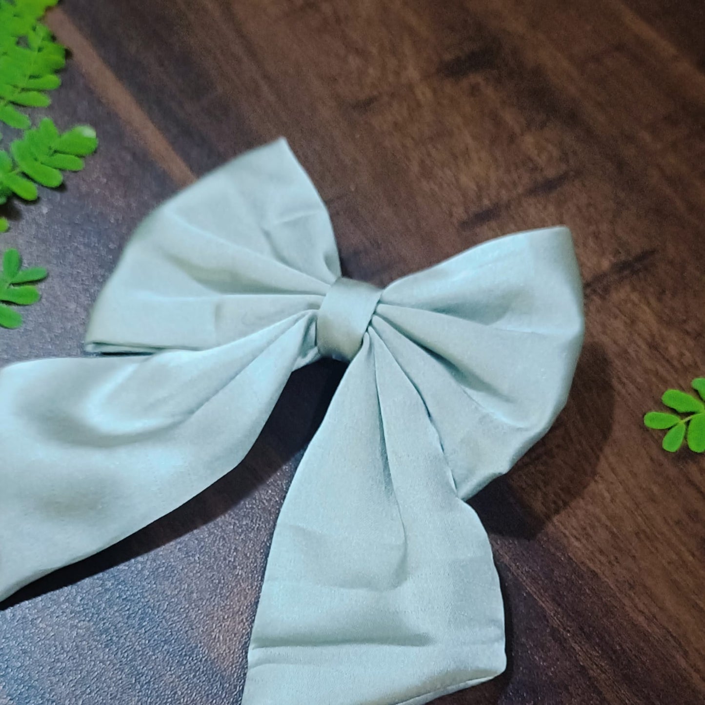 Akruti Satin Bow - Olive