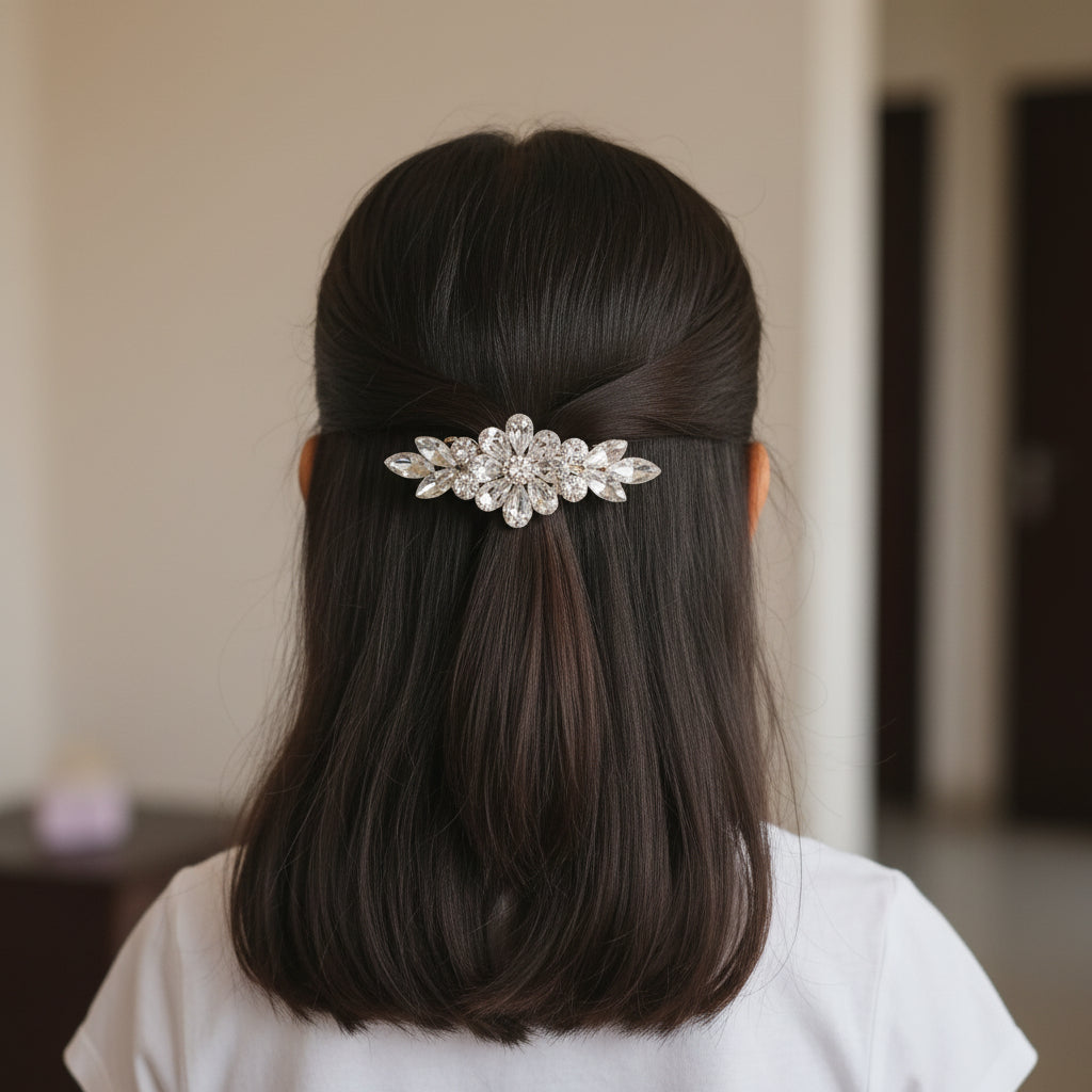 Crystal Hair Clip For Women - 1pc