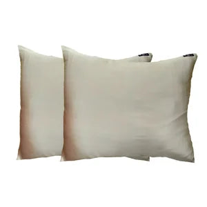 Beige Gold Satin Pillow Case - Set of 2 pieces