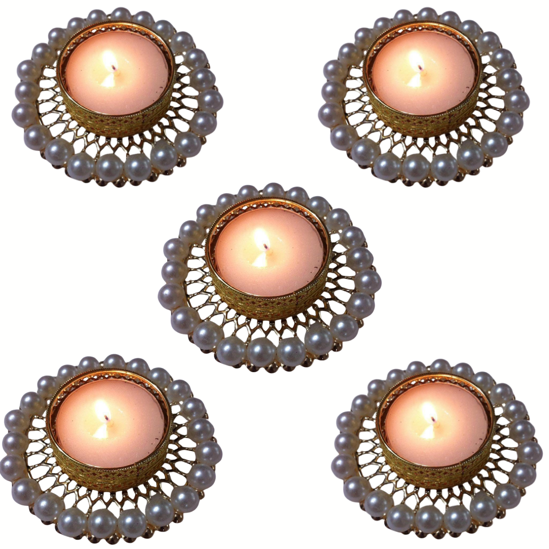 Pearl Diya - Set of 5 pcs
