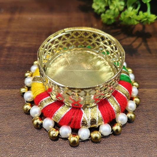 Fancy Metal Diwali Diya - Set of 5 pcs