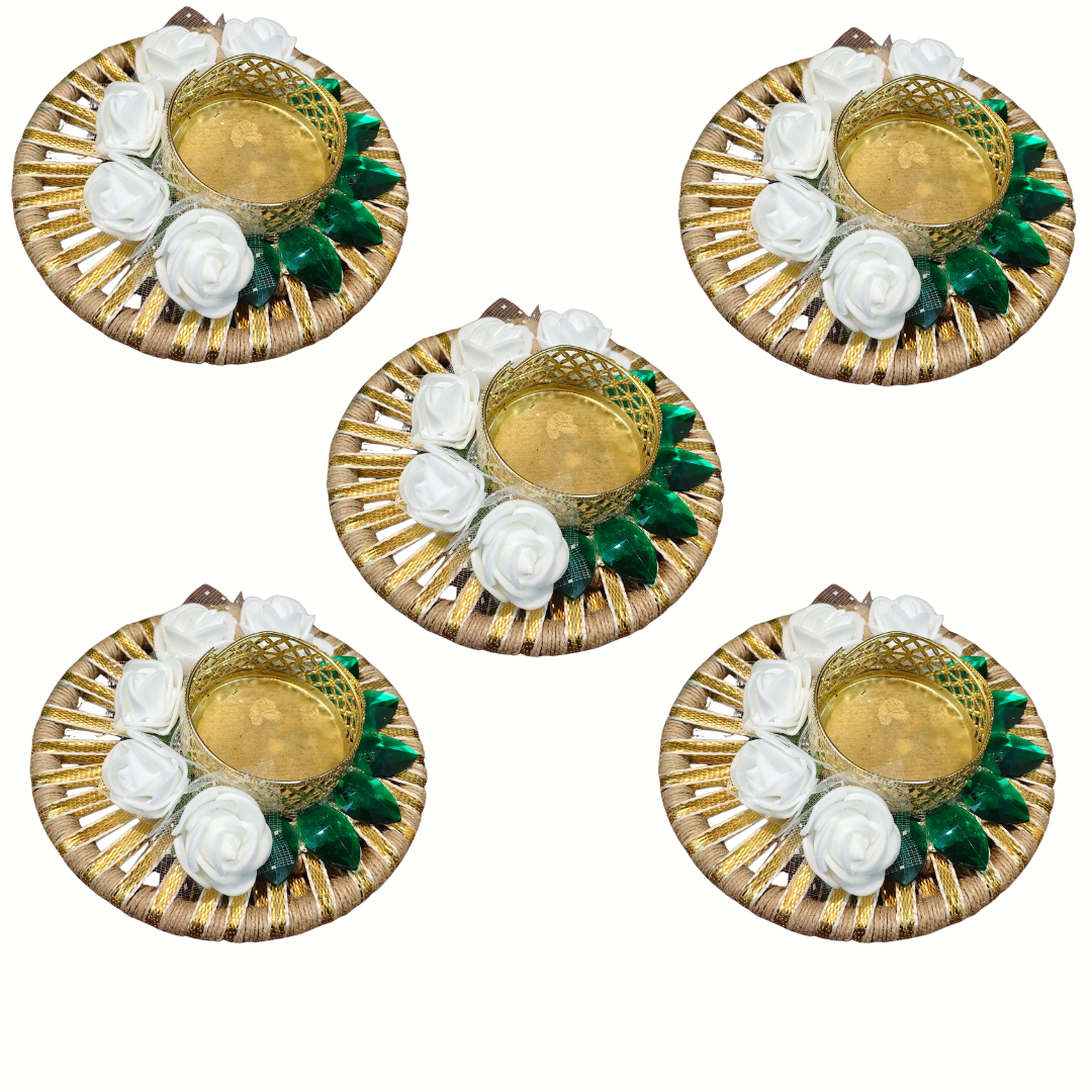 Fancy Diwali Diya - Set of 5 pcs
