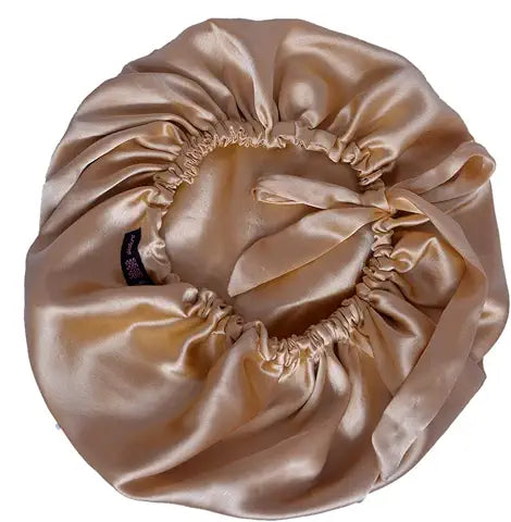 Gold Tie Knot Satin Bonnet