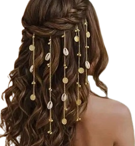 Boho Shell Chain Hair Accessory for women