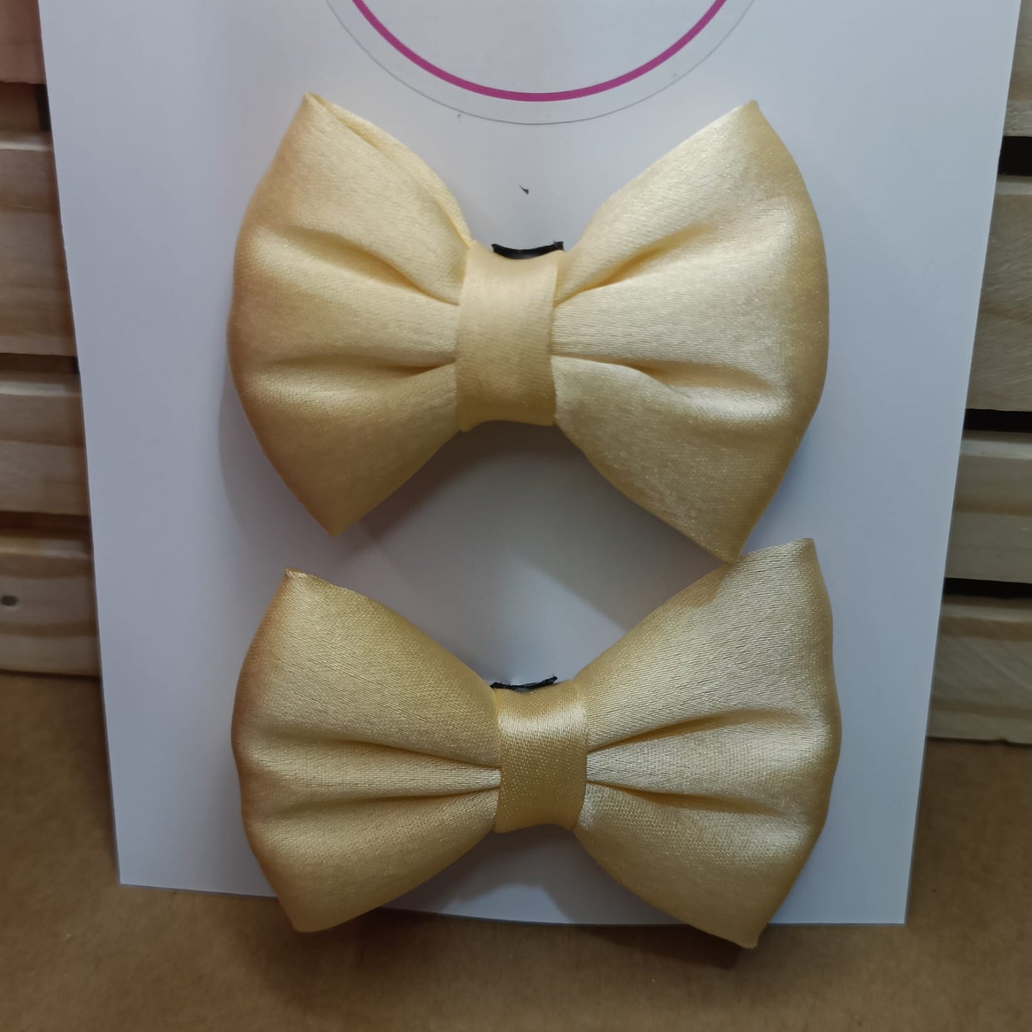Baby Bow Clips - Butterscotch