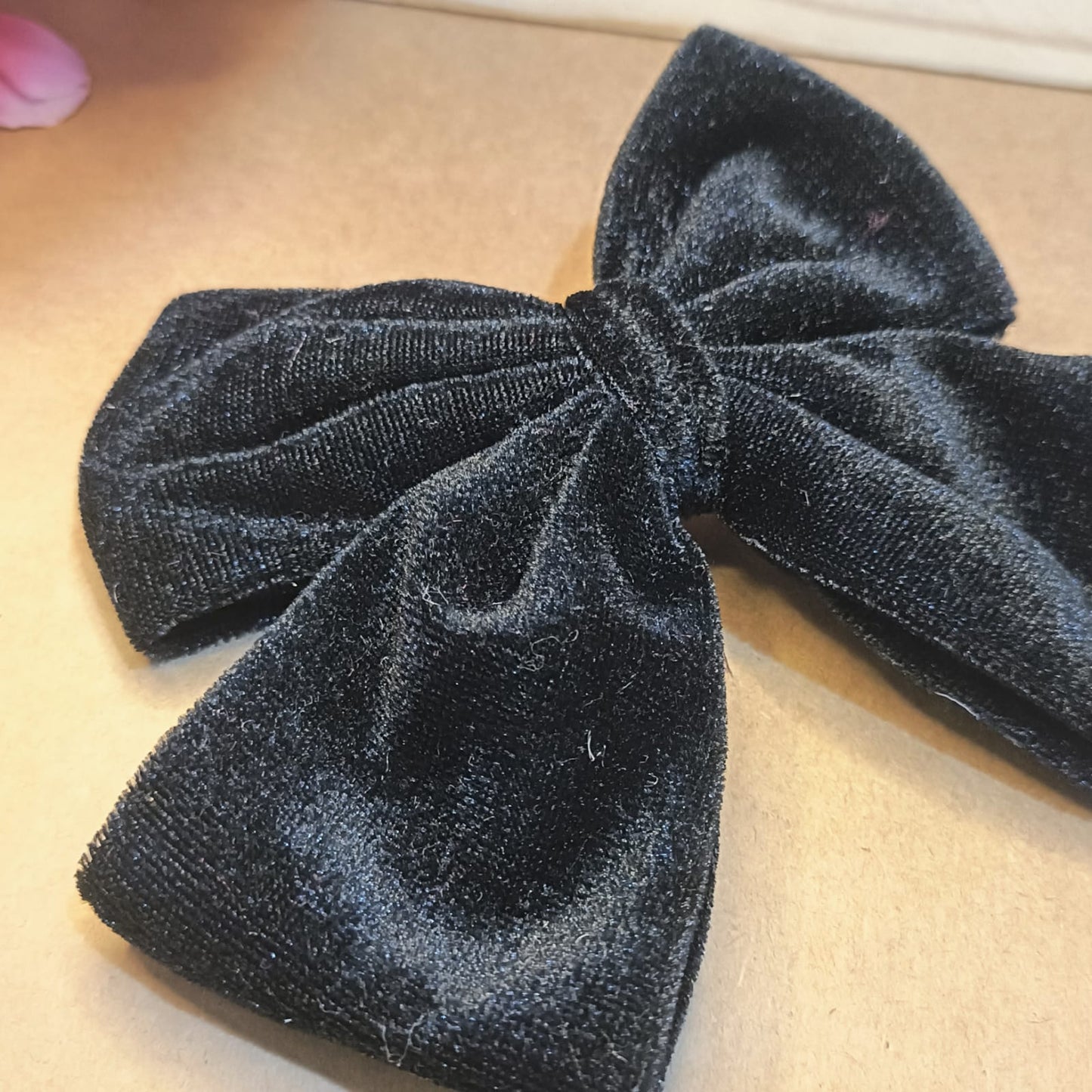 Gaia Dual Velvet Bow - Black