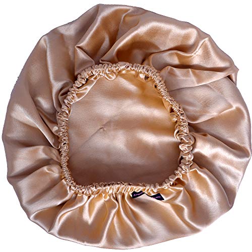 Gold Elasticated Satin Bonnet