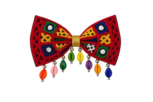 Navratri Hair Bow Clip - 1 pc