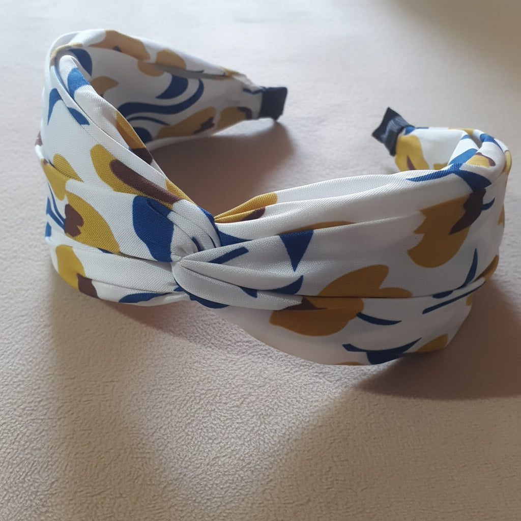 White Design Hairband for Women & Girls - 1pc