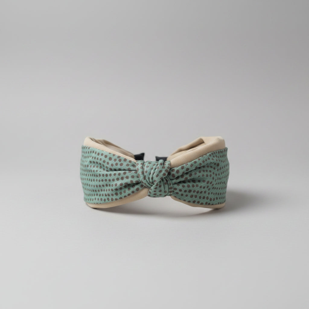 Dual Print Polka Dots Hairband for Women & Girls - 1pc