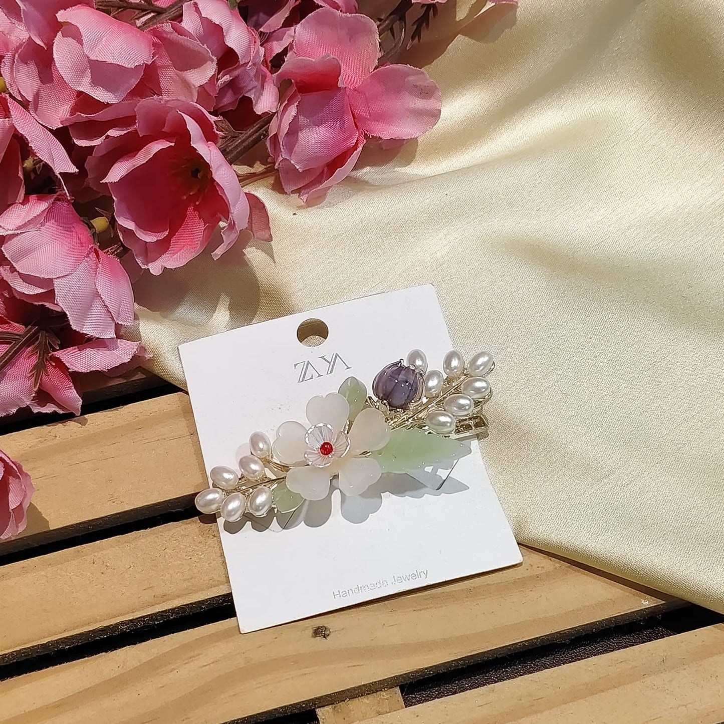 Floral Hair Clip For Women - 1pc