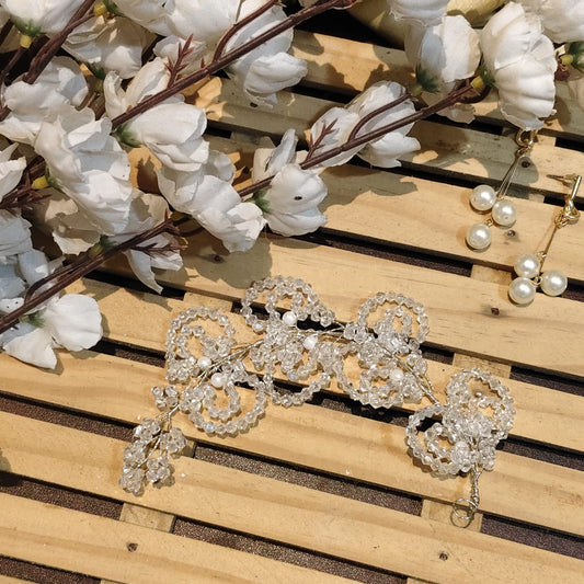 Crystal Hair Brooch For Women - 1pc