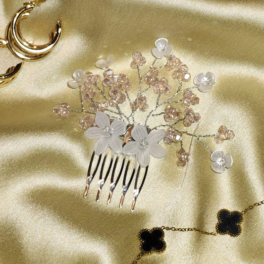 Crystal Hair Brooch For Women & Girls - 1pc