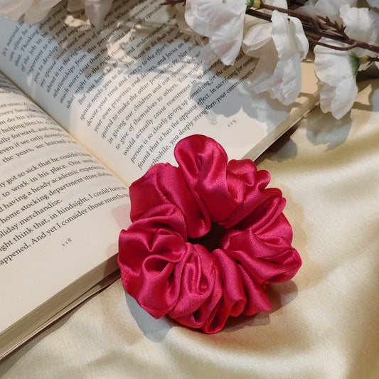 Satin Scrunchie Pink Color - 1 pc