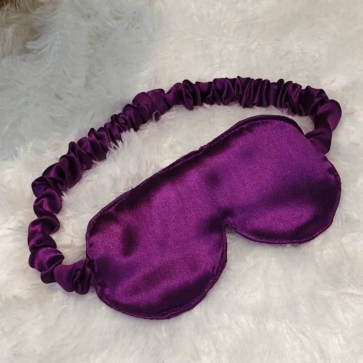 Purple Satin Eye Mask - 1 pc