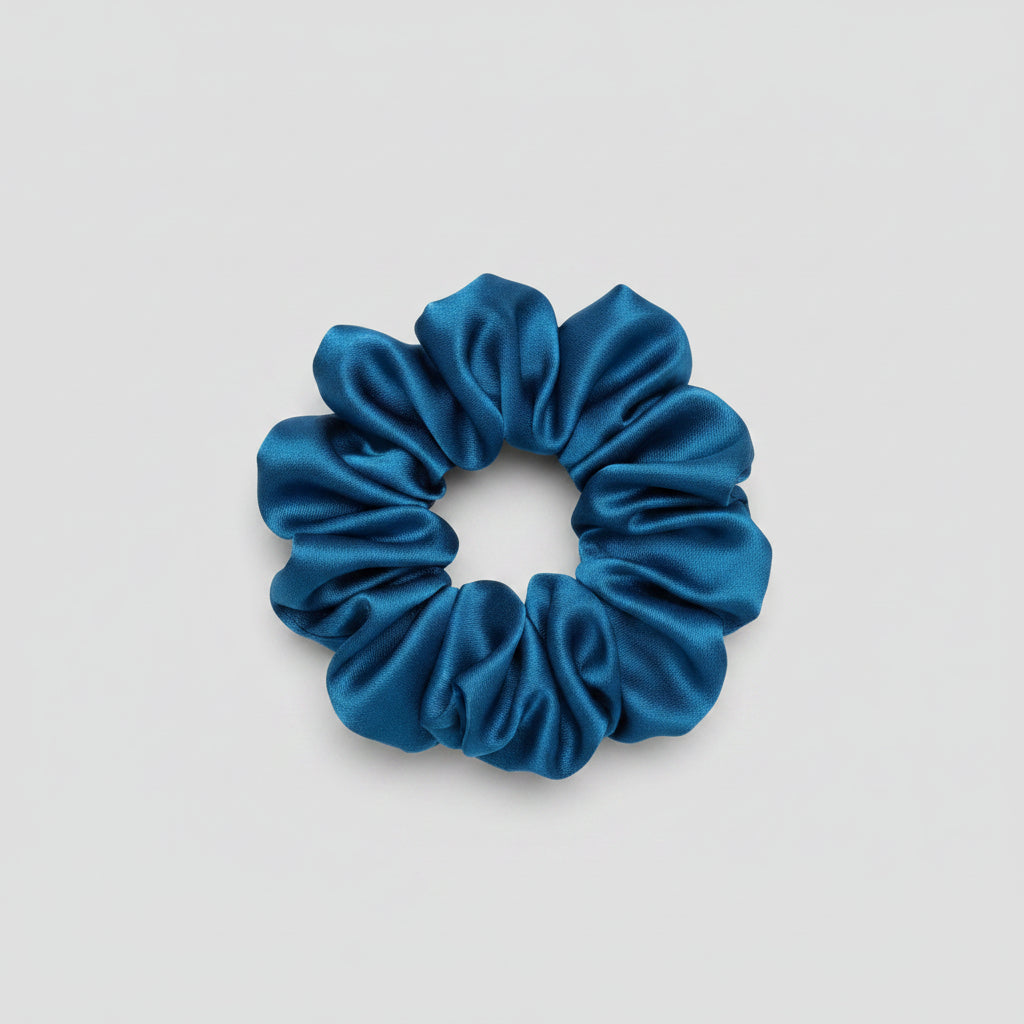 Satin Scrunchie Blue Color - 1 pc