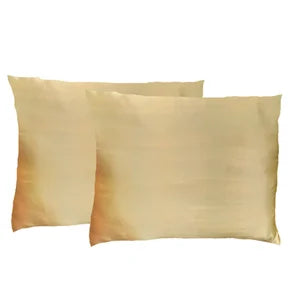 Mustard Satin Pillow Case - Set of 2 pieces